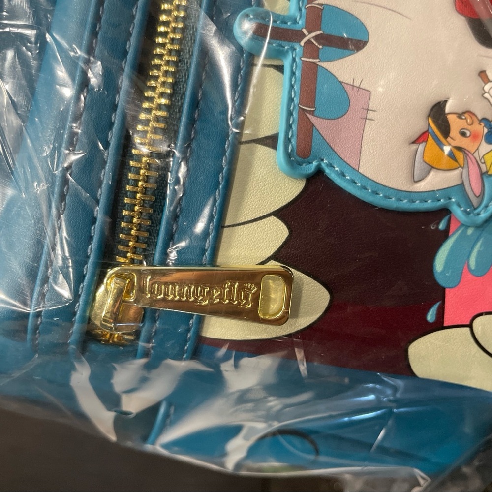 Loungefly Disney Pinocchio Whale and Raft Monstro Mini Backpack Brand New - Picture 5 of 12